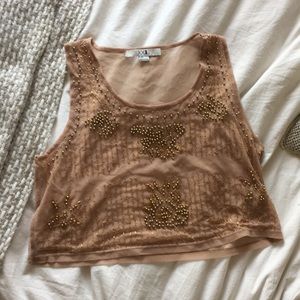 Beaded tank top